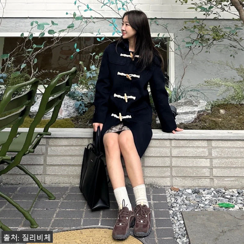 국내생산 울100 후드 토글단추 더플 관련 이미지 2