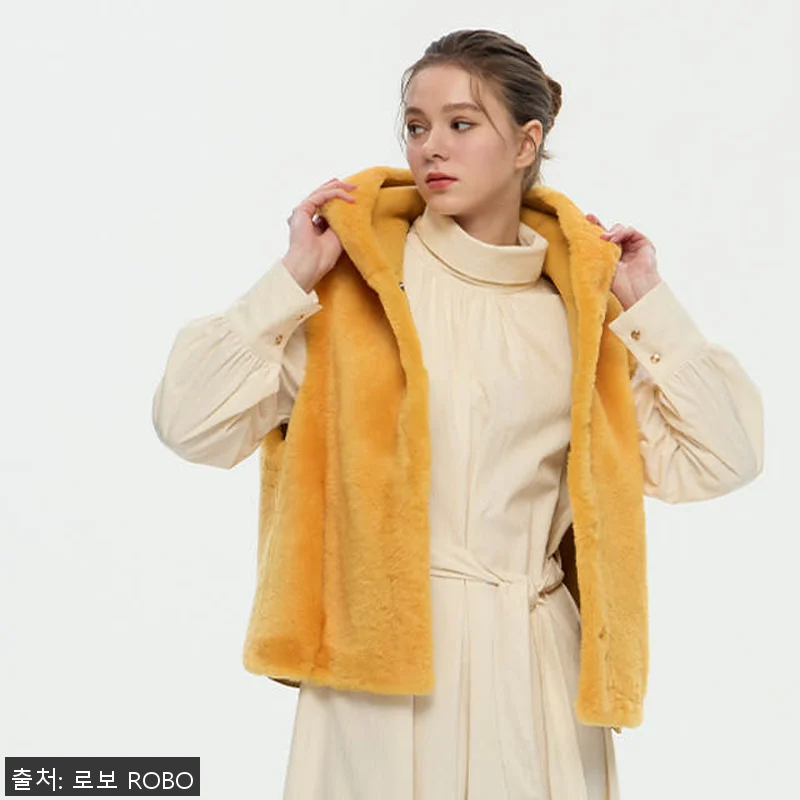 로보 스페인 시어링 후드 밴딩 베스트 관련 이미지 2