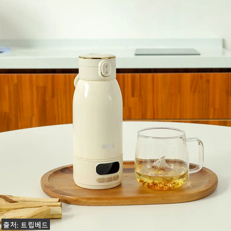 100도 무선가열텀블러 캠핑 충전식 관련 이미지 2