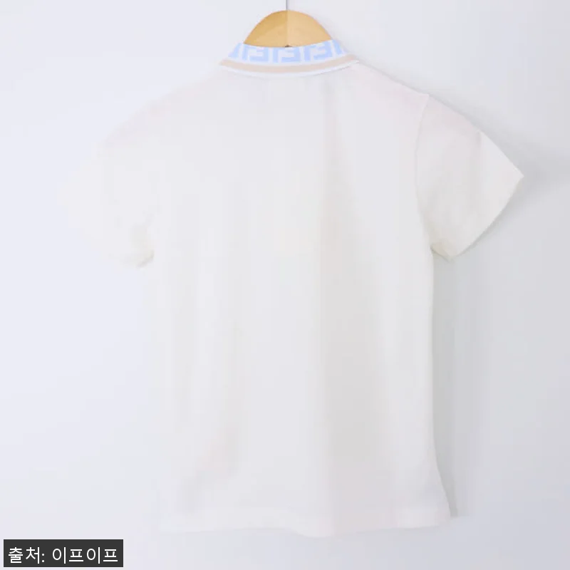 펜디 키즈 카라 반팔 티셔츠 JMI3 관련 이미지 2