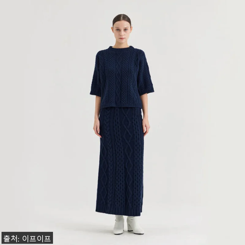 크램38 튤리아 블루 니트 블라우스 관련 이미지 3