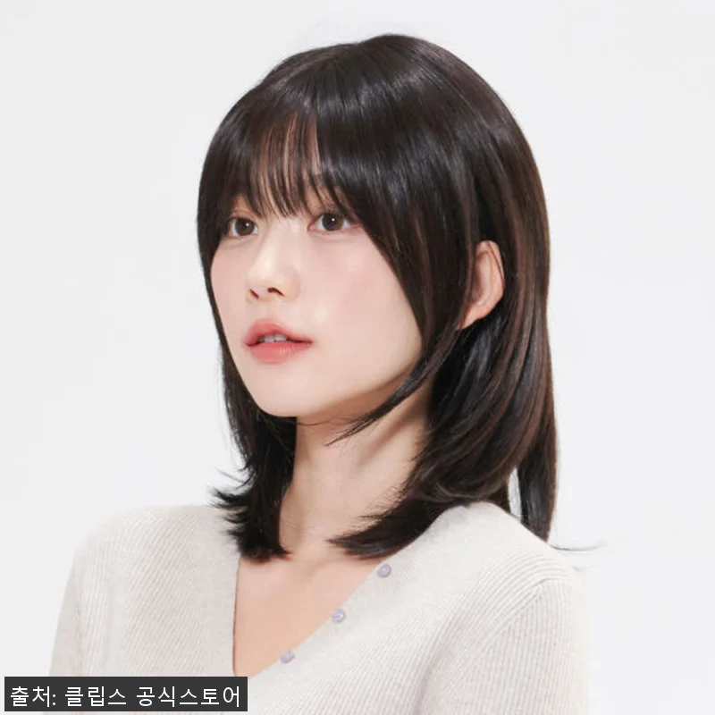 수제통가발 니콜 레이어드 중단발 사이 관련 이미지 3