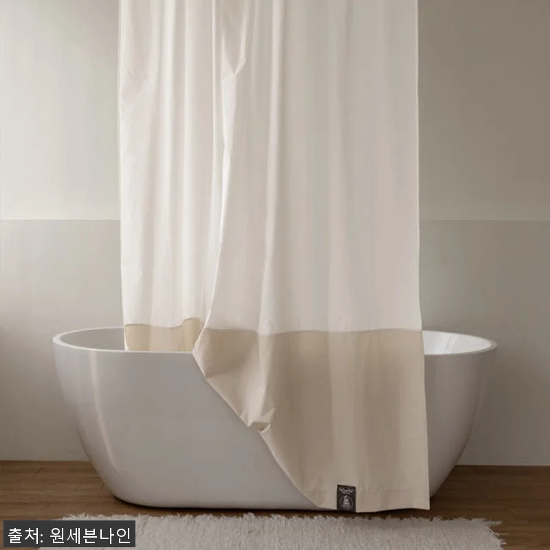 원세븐나인 리사이클 샤워커튼 크림베이 관련 이미지 3