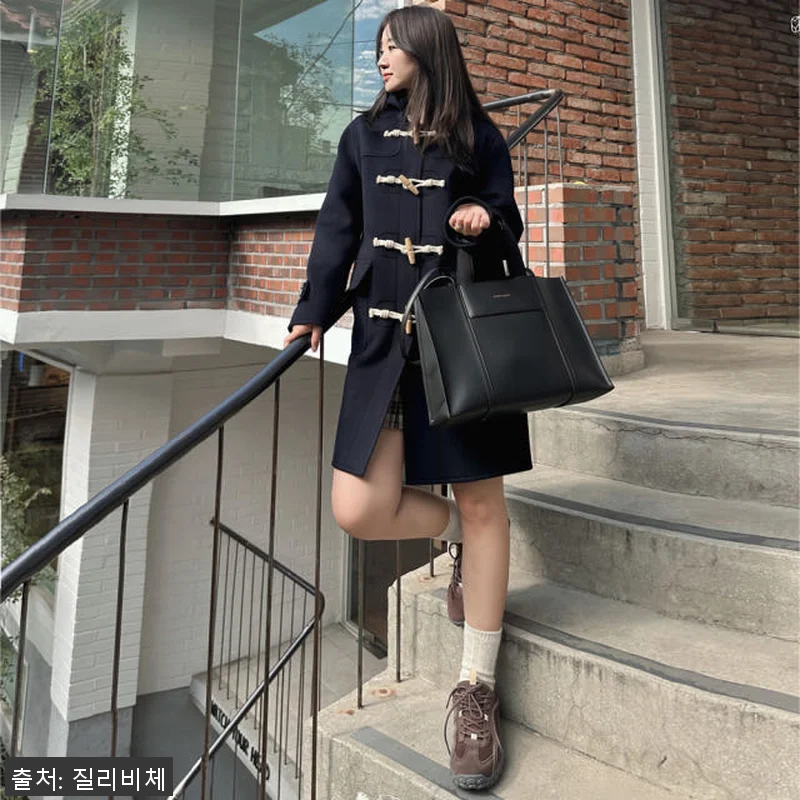 국내생산 울100 후드 토글단추 더플 관련 이미지 3