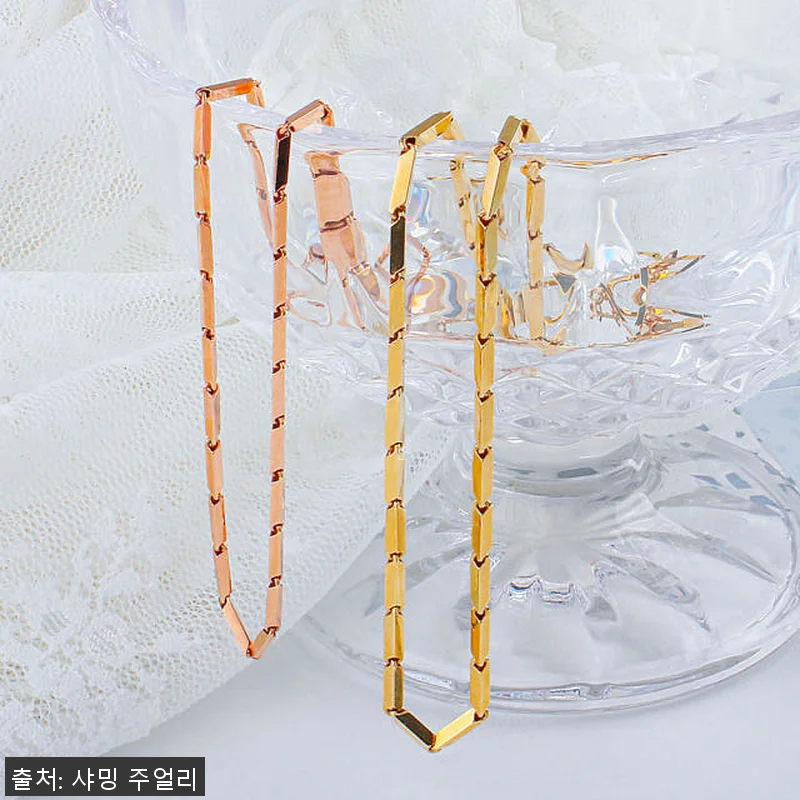 대나무 체인 금목걸이 14k 18k 관련 이미지 3