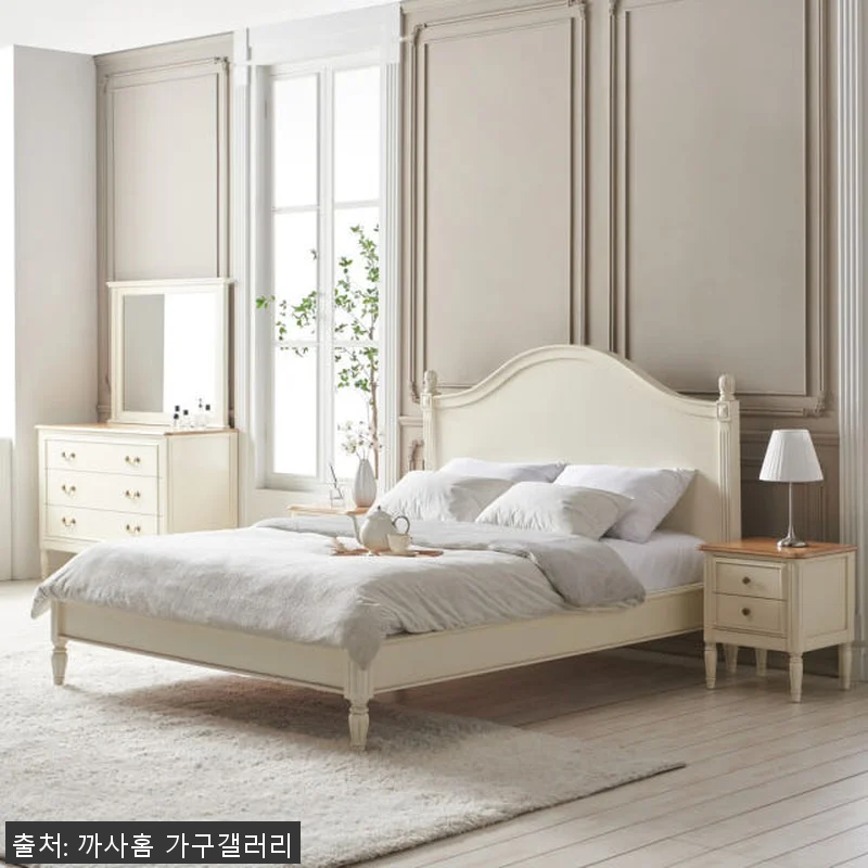 까사홈 헤이미 아이보리 엔틱 침대프레 관련 이미지 3