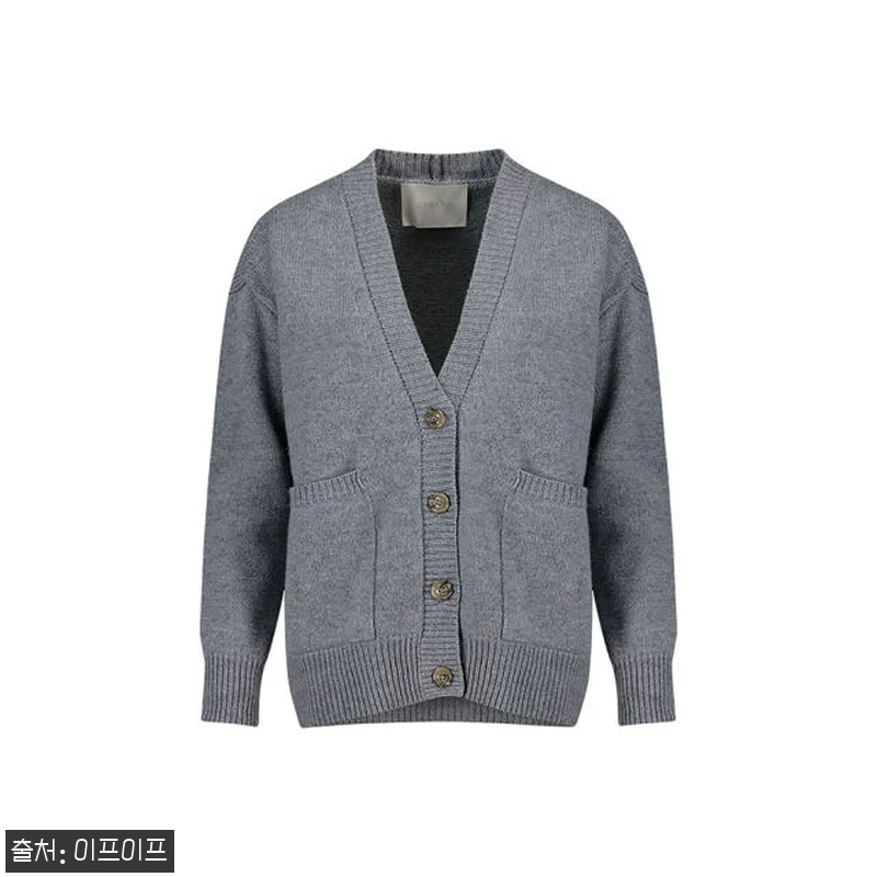 크램38 델피나 그레이 니트 가디건 관련 이미지 4