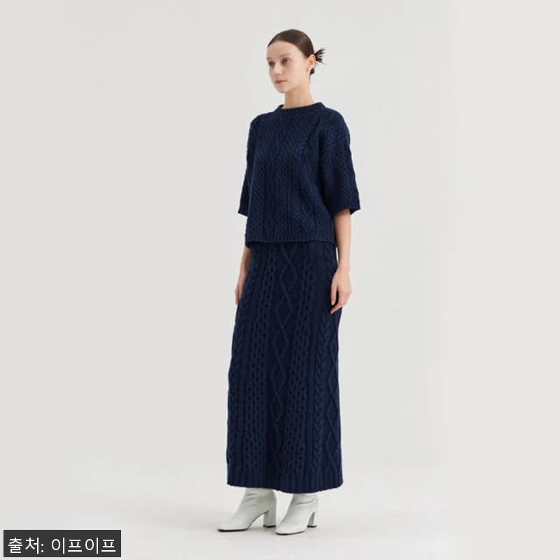 크램38 튤리아 블루 니트 블라우스 관련 이미지 4