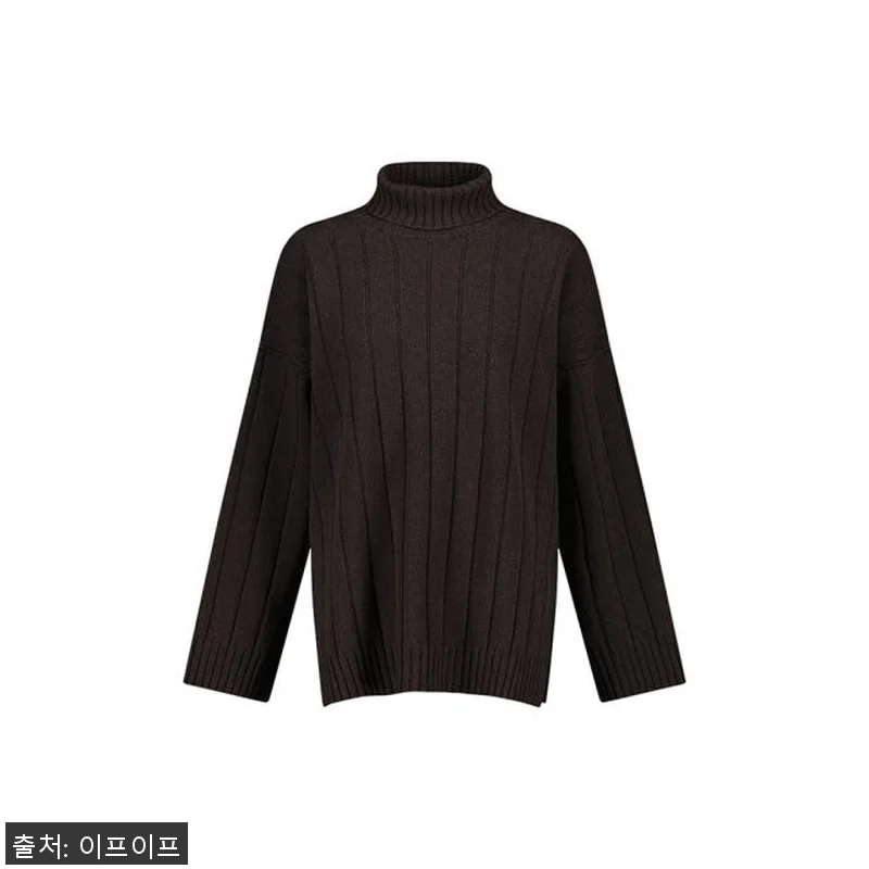 크램38 피둘라 브라운 골지 터틀넥 관련 이미지 4