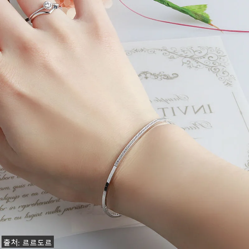 14K 뱅글 팔찌 텐션 꼬냑 큐빅 체 관련 이미지 4