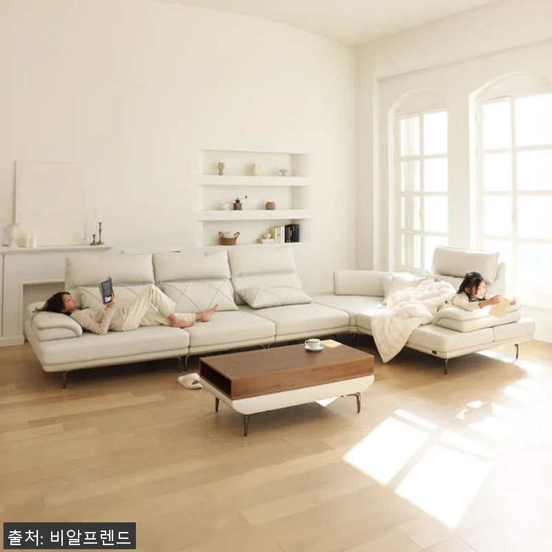 실리콘 비건가죽 아머쇼파 4인용 사용 관련 이미지 4