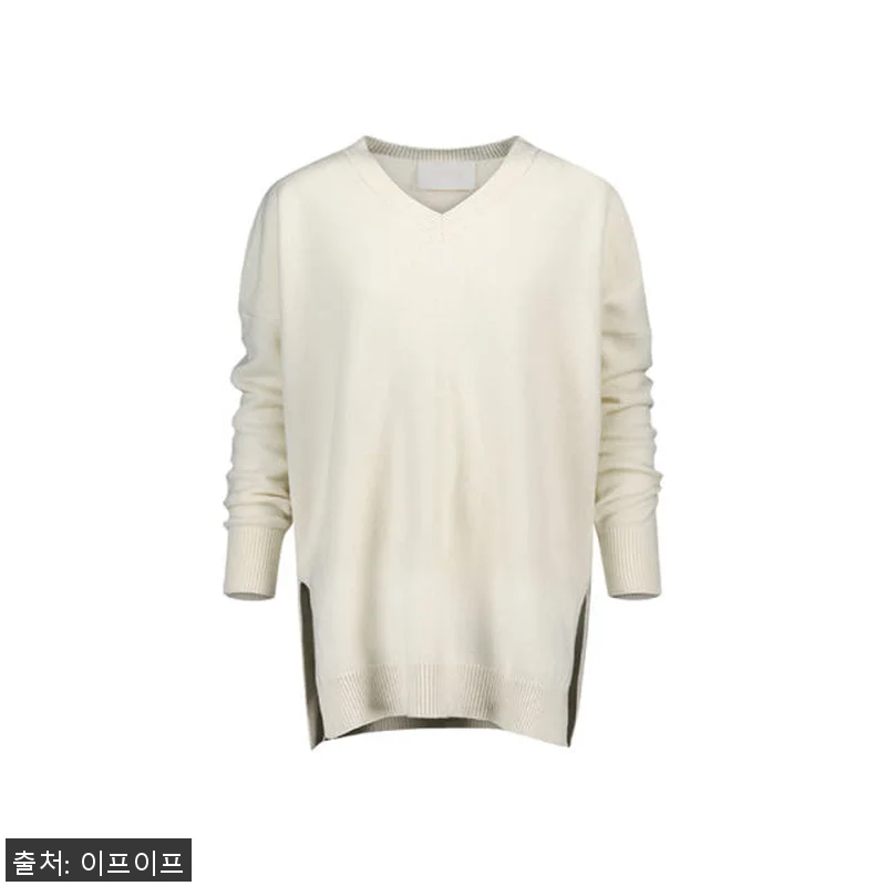 크램38 라렌투 오버핏 브이넥 아이보 관련 이미지 4