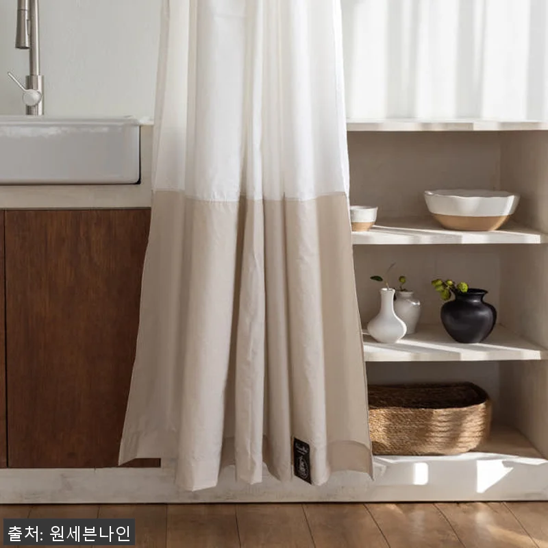 원세븐나인 리사이클 샤워커튼 크림베이 관련 이미지 4