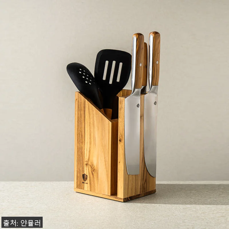 얀뮬러 티크우드 수납 보관 자석 칼 관련 이미지 4