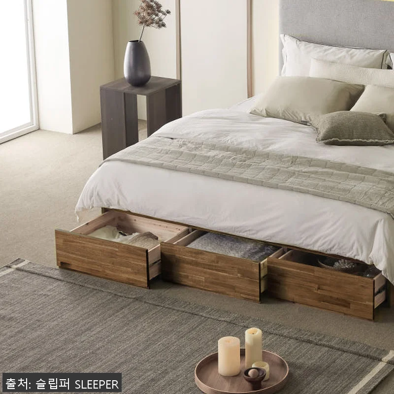 슬립퍼 모네 원목 침대프레임 LK 라 관련 이미지 4