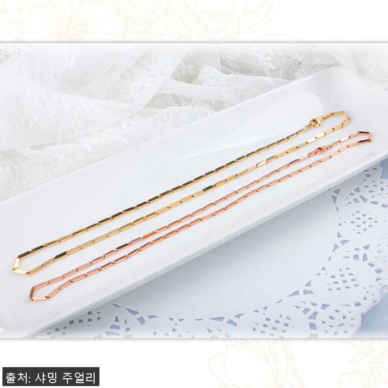 대나무 체인 금목걸이 14k 18k 관련 이미지 4