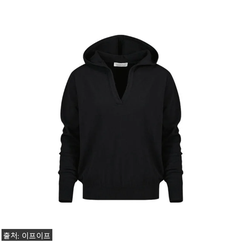 크램38 마네이 블랙 후드 니트 스웨 관련 이미지 4
