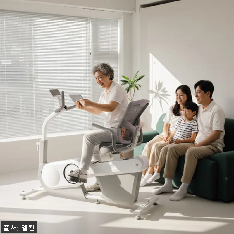 멜킨 좌식 실내자전거 EMS ERG 관련 이미지 4