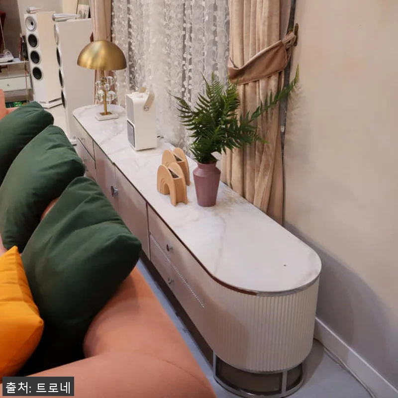 이레나 세라믹 스테인레스 2단 거실장 관련 이미지 5