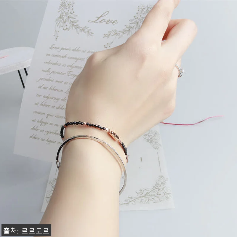 14K 뱅글 팔찌 텐션 꼬냑 큐빅 체 관련 이미지 5