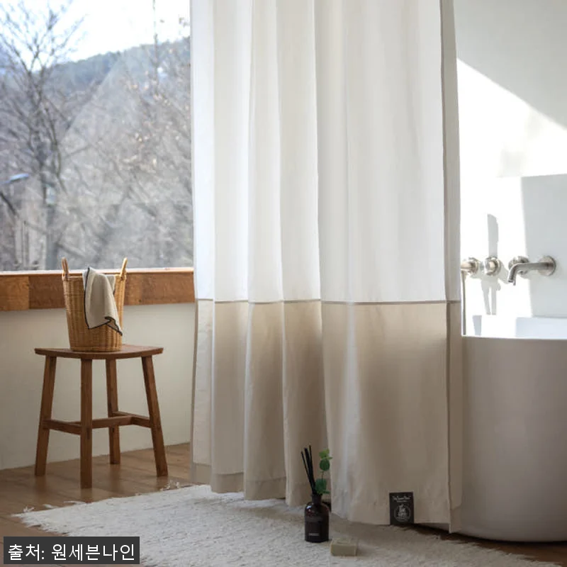원세븐나인 리사이클 샤워커튼 크림베이 관련 이미지 5