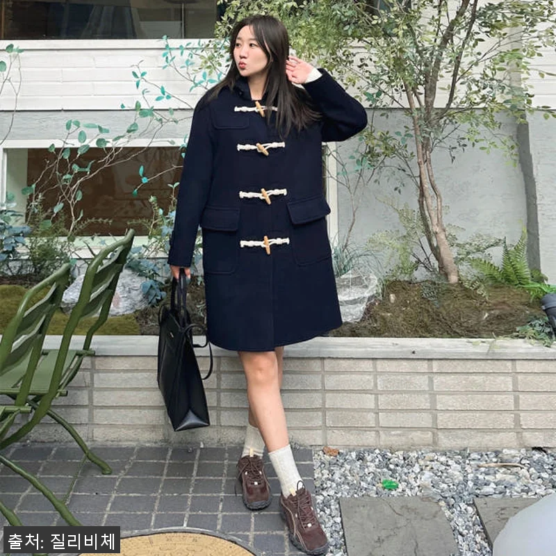 국내생산 울100 후드 토글단추 더플 관련 이미지 5