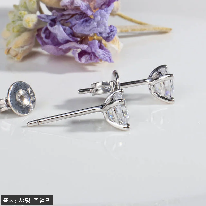 3부 천연 다이아 4프롱 귀걸이 사용 관련 이미지 5