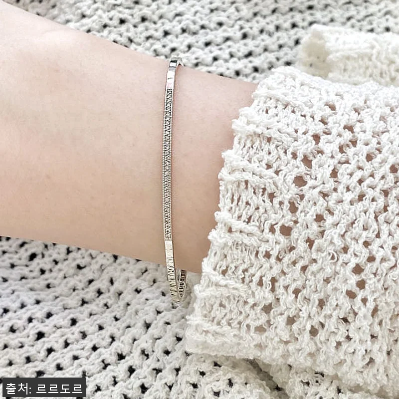 14K 뱅글 팔찌 텐션 꼬냑 큐빅 체 관련 이미지 6