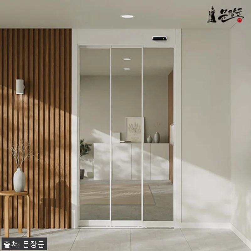 자동문 슬라이딩 3연동 자동중문 시공 관련 이미지 5