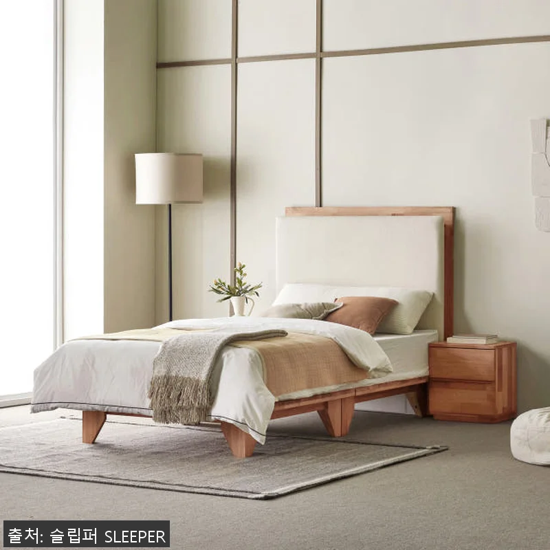 슬립퍼 모네 원목 침대프레임 LK 라 관련 이미지 6