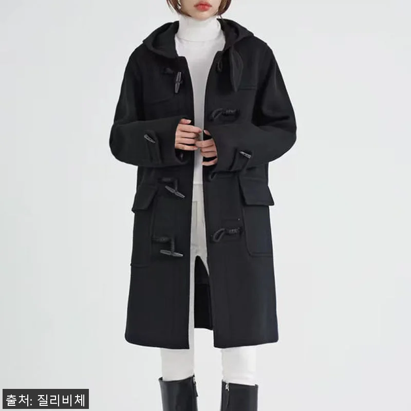 국내생산 울100 후드 토글단추 더플 관련 이미지 7