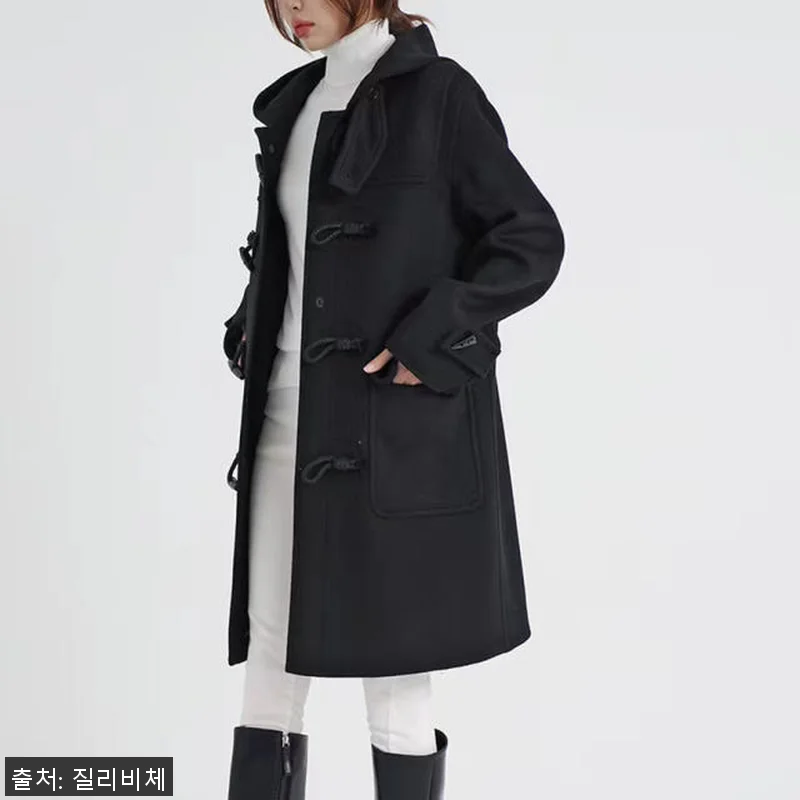 국내생산 울100 후드 토글단추 더플 관련 이미지 8