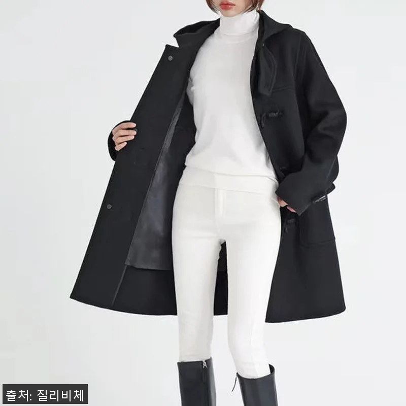 국내생산 울100 후드 토글단추 더플 관련 이미지 9