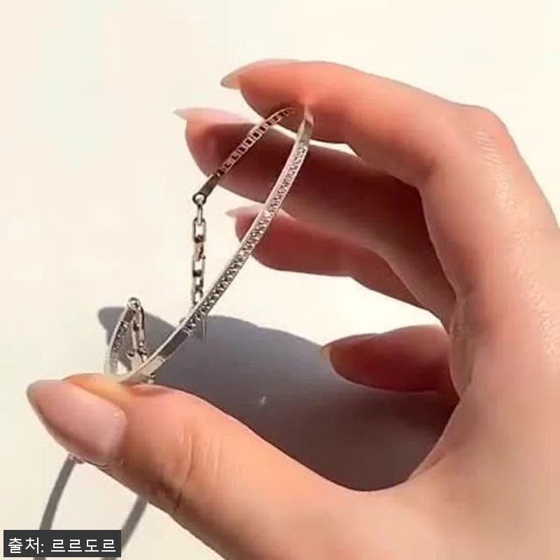 14K 뱅글 팔찌 텐션 꼬냑 큐빅 체 관련 이미지 10