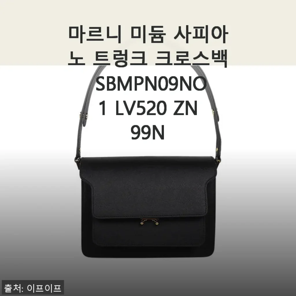 마르니 미듐 사피아노 트렁크 크로스백 SBMPN09NO1 LV520 ZN99N 사용 후기