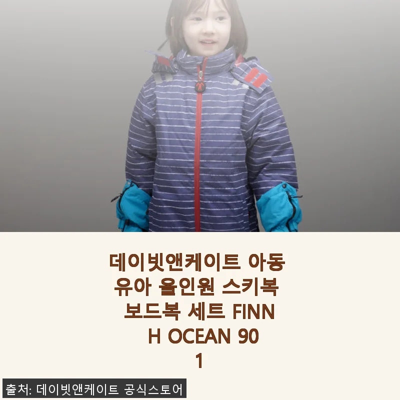 데이빗앤케이트 아동 유아 올인원 스키복 FINN H OCEAN 901 사용후기