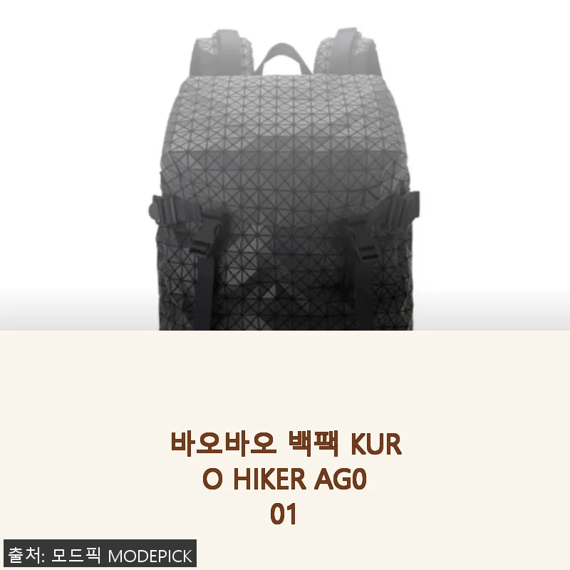 바오바오 백팩 KURO HIKER AG001 실제 사용후기