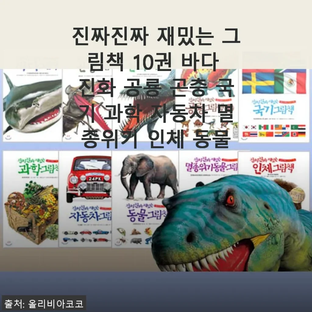 진짜진짜 재밌는 그림책 10권 세트 사용후기: 바다부터 공룡까지 한눈에!
