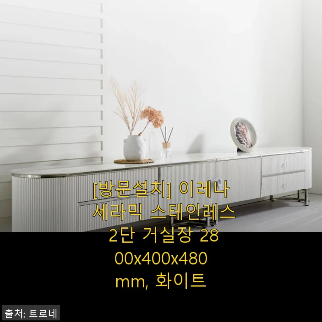 이레나 세라믹 스테인레스 2단 거실장 사용후기: 고급스러움과 실용성 모두 만족