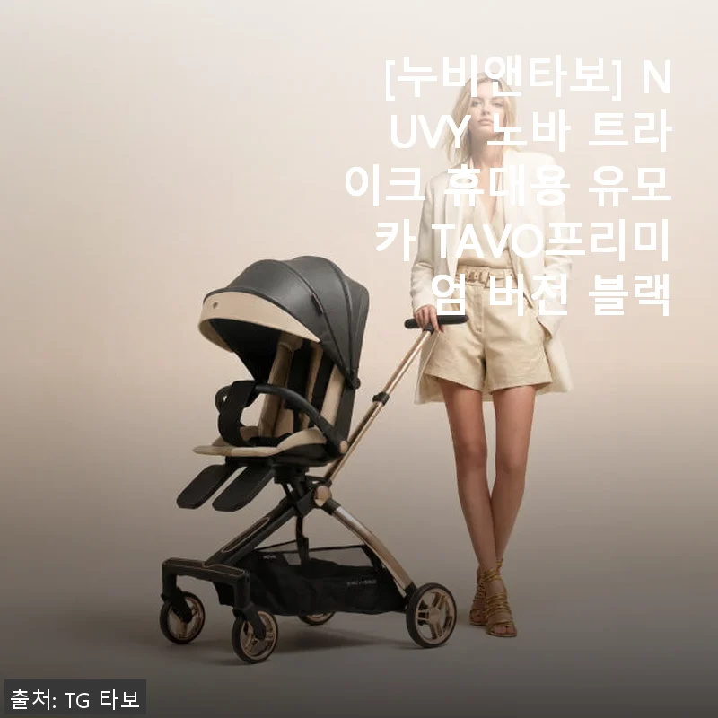 누비앤타보 NUVY 노바 트라이크 휴대용 유모카 TAVO 프리미엄 버전 블랙 사용 후기