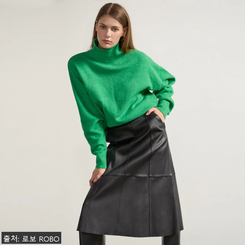 [로보] 이태리 램스킨 스트레치 스커 관련 이미지 1