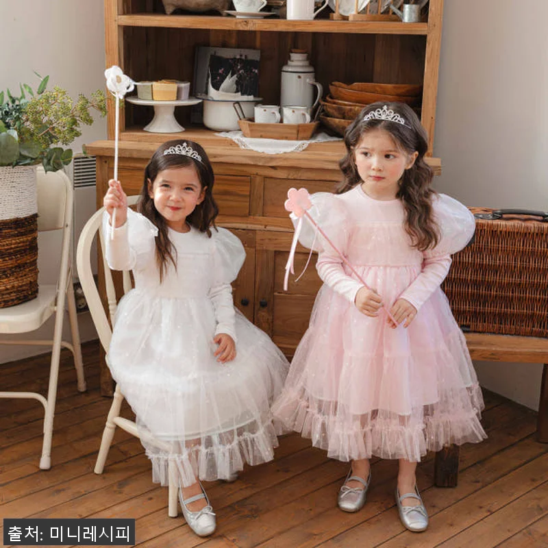 봄의요정드레스 화이트/핑크, 아이가 관련 이미지 1