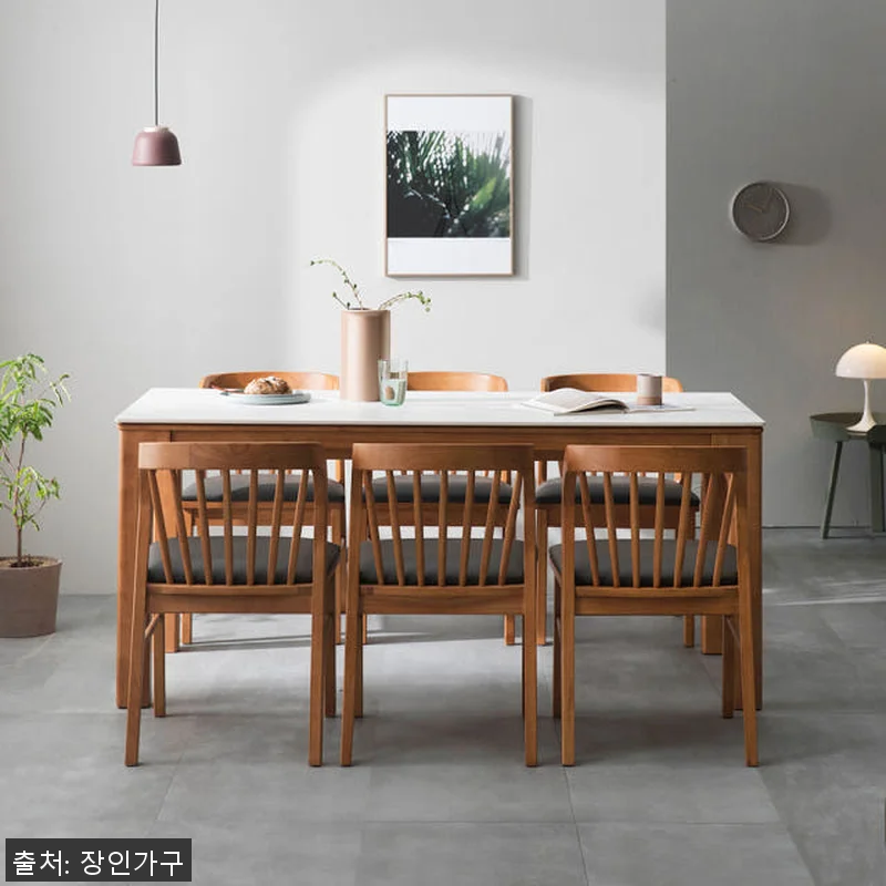 장인가구 디네트 컴포트 세라믹 6인용 관련 이미지 2