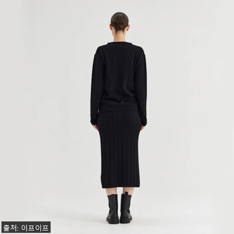 크램38 도메니카 블랙 니트 골지 스 관련 이미지 3
