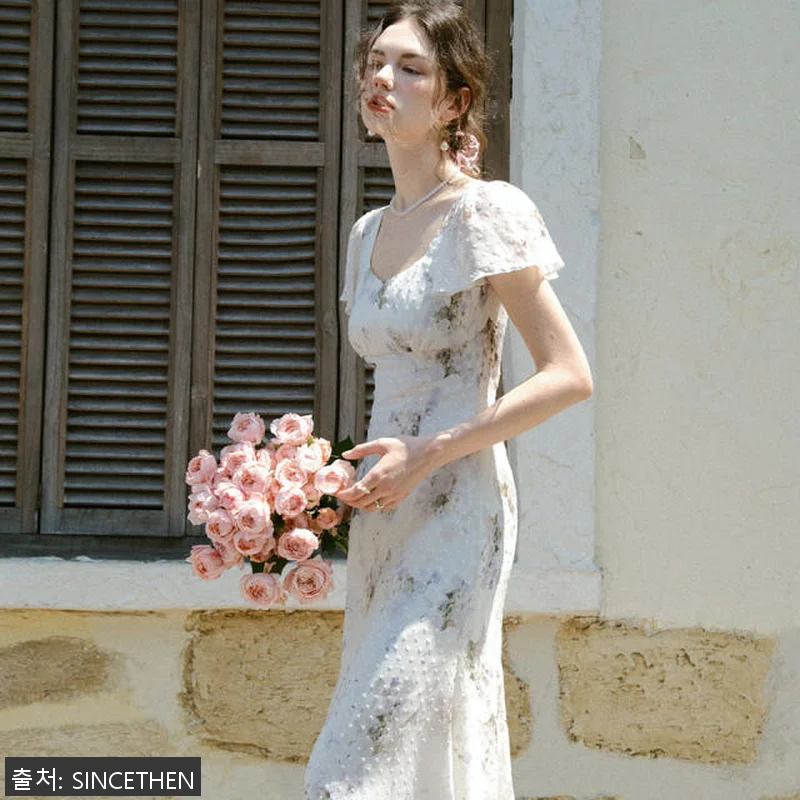 신스덴 페탈 브이넥 롱원피스 사용후기 관련 이미지 2