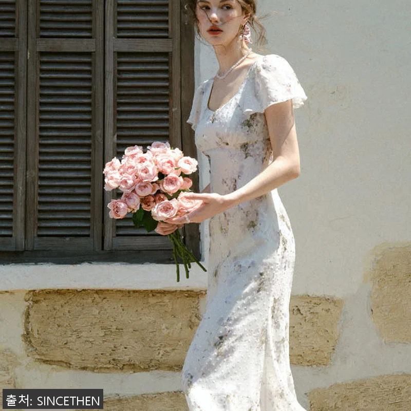 신스덴 페탈 브이넥 롱원피스 사용후기 관련 이미지 3