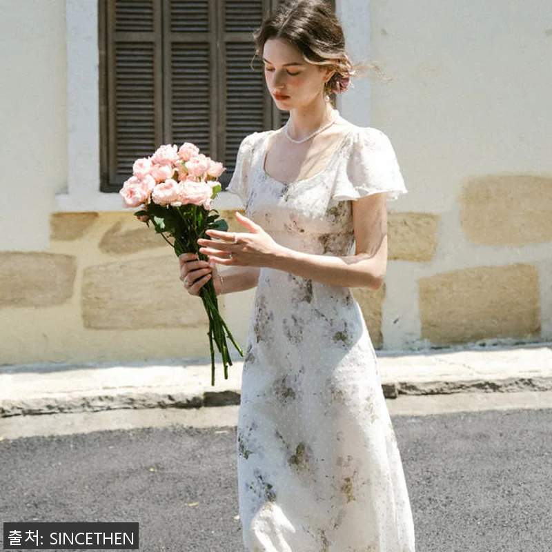 신스덴 페탈 브이넥 롱원피스 사용후기 관련 이미지 4