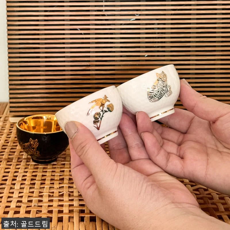 골드드림 24K 호작도 금잔 금술잔 관련 이미지 6