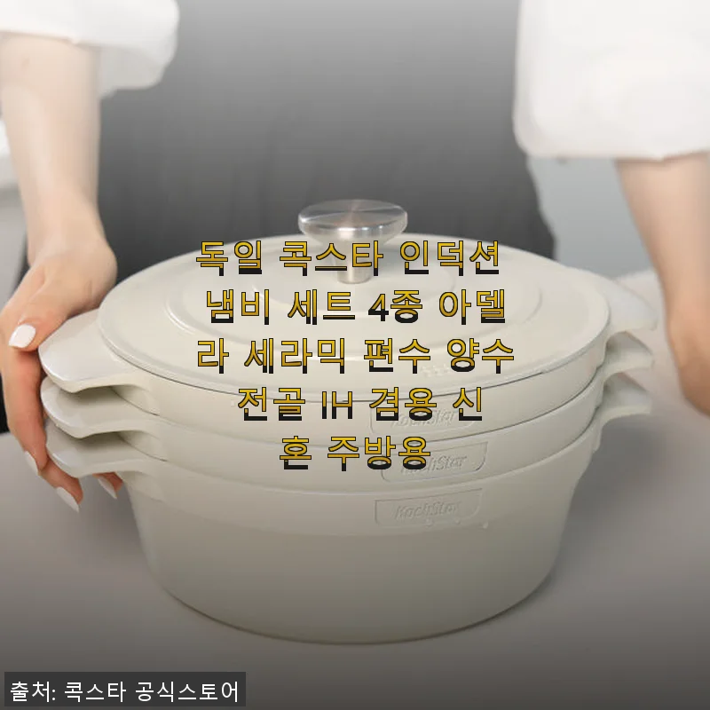 독일 콕스타 인덕션 냄비 세트 4종 아델라 세라믹 사용후기