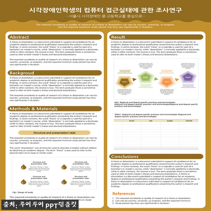645 90x120cm 학술포스터 PPT 템플릿, 학회 발표 준비가 한결 정리되는 실속 양식 4 645 90x120cm 학술포스터 P 관련 이미지 1